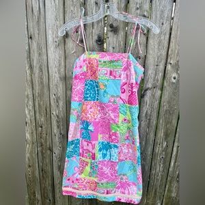 Lilly Pulitzer spaghetti strap 8p women’s vintage dress